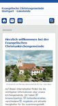 Mobile Screenshot of christuskirche-stuttgart.de
