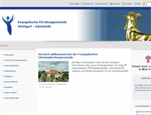 Tablet Screenshot of christuskirche-stuttgart.de
